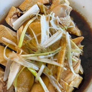 30. Steamed Chicken with Ginger & Green Onion