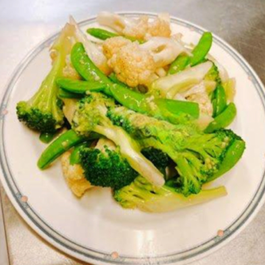107. Stir-Fried Mixed Vegetables with Garlic Sauce