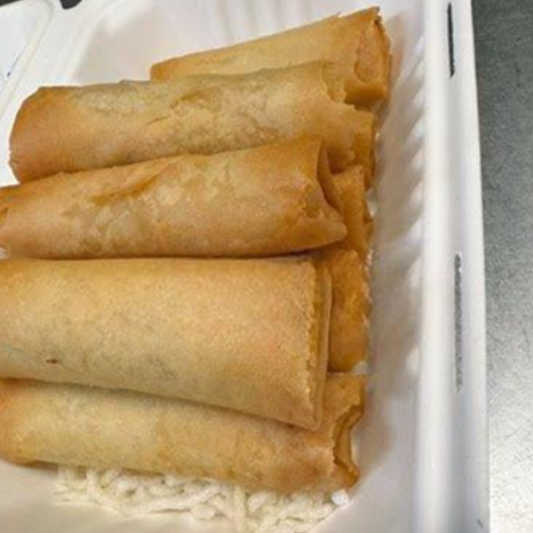 1. Veggie Spring Rolls (4 pcs)
