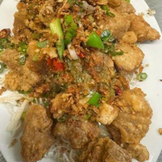 49. Spicy Dry Garlic Boneless Pork 