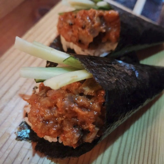Spicy Salmon Hand Roll