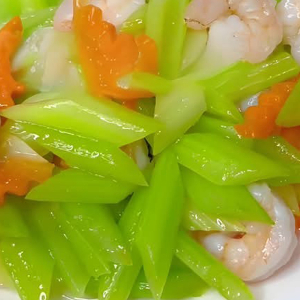 Stir-Fried Prawns with Celery / 西芹虾仁
