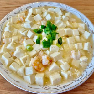 Braised Tofu with Shrimp / 虾仁豆腐