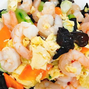 Mu Shu Shrimp / ⽊须虾仁