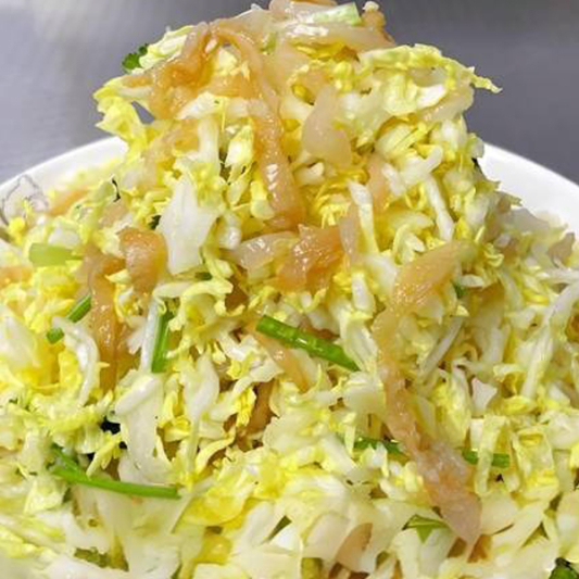Mixed Cabbage and Jellyfish / ⽩菜⼼拌海蜇