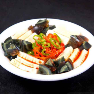 Tofu with Preserved Egg