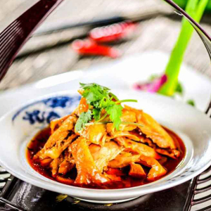 Boiled Chicken with Chili & Sichuan Pepper