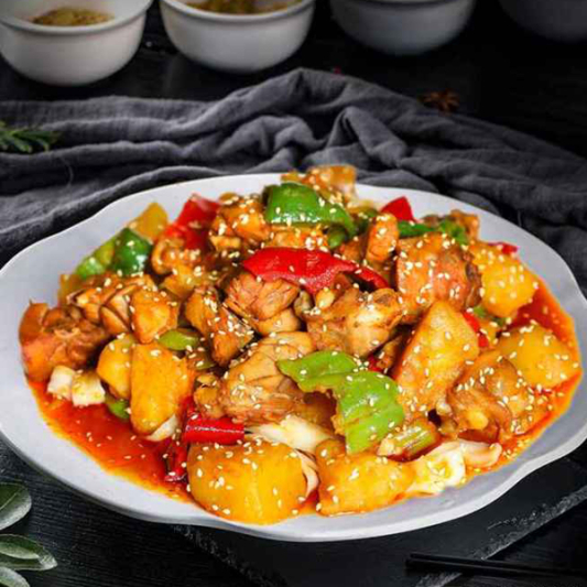 Northwest Saut&eacute;ed Spicy Chicken with Potato & Noodles