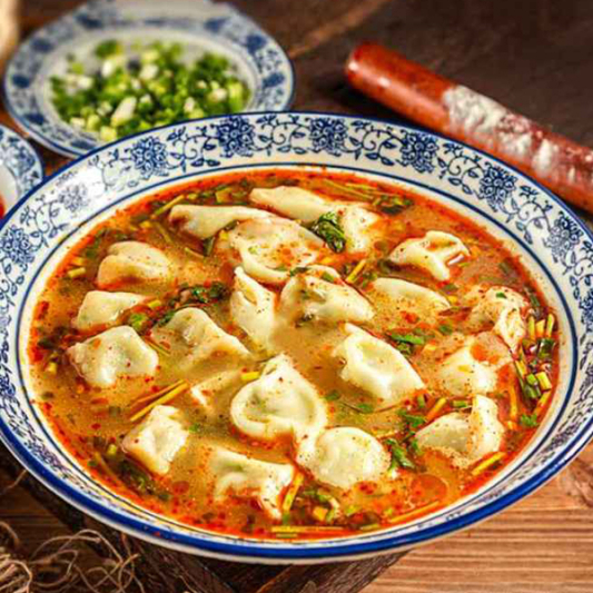 Three Fresh Sour Soup Dumplings