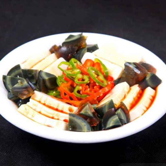 Tofu with Preserved Egg