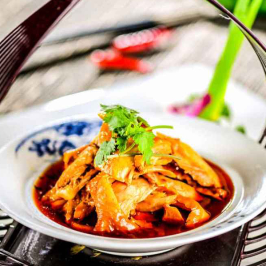 Boiled Chicken with Chili & Sichuan Pepper