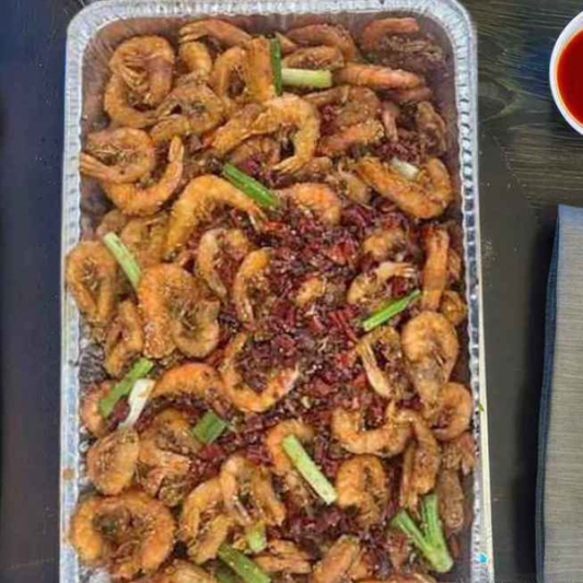 Crispy Dry Pot Shrimp Party Tray (5 Servings)