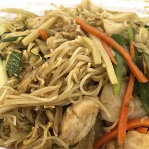 Singapore Rice Noodles / Fideos de Arroz de Singapur 