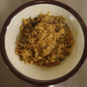 Fried Rice with Pickled Beans and Minced Pork / 酸豆角炒饭