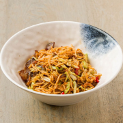 Fried Rice Noodles with Smoked Pork Belly 腊肉炒粉