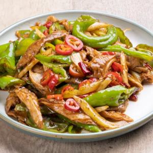 C38. Fried Pork Intestines with Chilli Pepper / 尖椒肥肠 