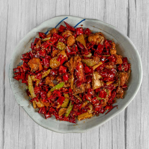 Stir-Fried Crispy Bone-In Chicken with Chili and Sichuan Peppercorn / 辣子鸡丁