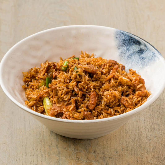 Fried Rice with Saut&eacute;ed Pork and Green Pepper / 小炒肉炒饭 