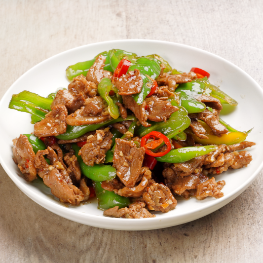 C3. Shredded Pork with Chilli Pepper / 农家小炒肉 / Thịt Heo X&agrave;o &Oacute;t