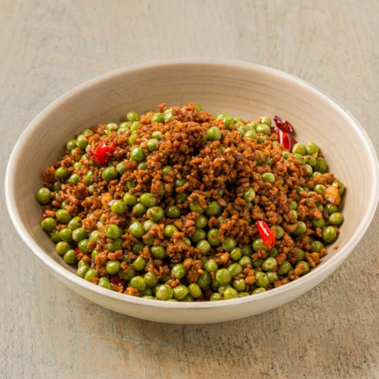 Stir-Fried Minced Pork with Green Beans 青豆炒肉沫