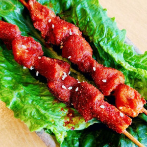 Fried Chicken Skewers (2 Skewers) 炸鸡肉串