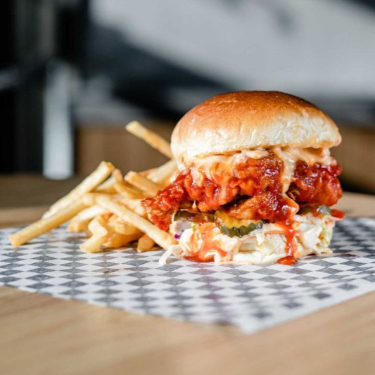 Korean BBQ Chicken Sandwich Combo