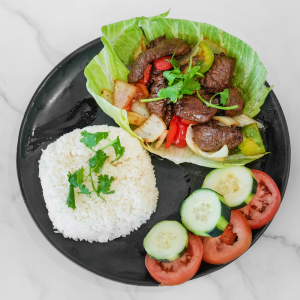 Shaken Beef & Steamed Rice