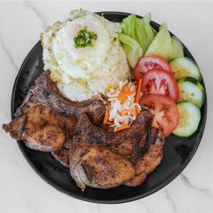 Grilled Pork Chop & Steamed Rice