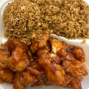 #28. Honey Garlic Chicken Dinner