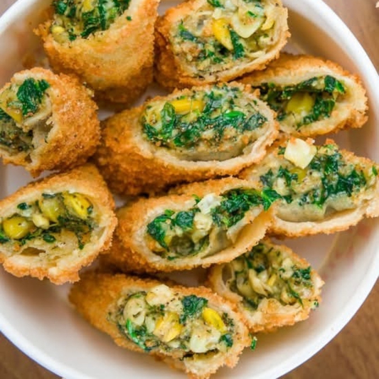 Spinach Corn Roll