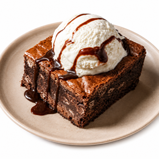 Brownie with Ice Cream