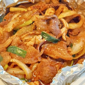 Stir-Fried Squid and Pork Belly (오삼불고기)