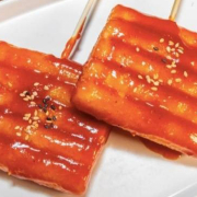 1. Sweet Chili Rice Cake Skewer (2 pcs) 떡꼬치