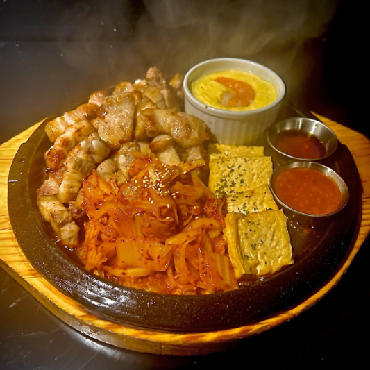 Sizzling Pork Belly (GF) 삼겹살판구이