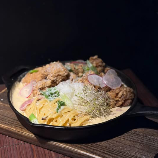 51. Cream Pasta with Fried Chicken 치킨크림파스타