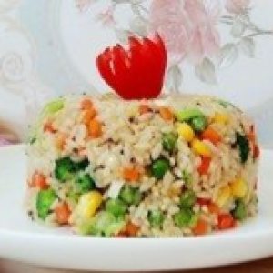E01. Seasonal Greens & Egg Fried Rice