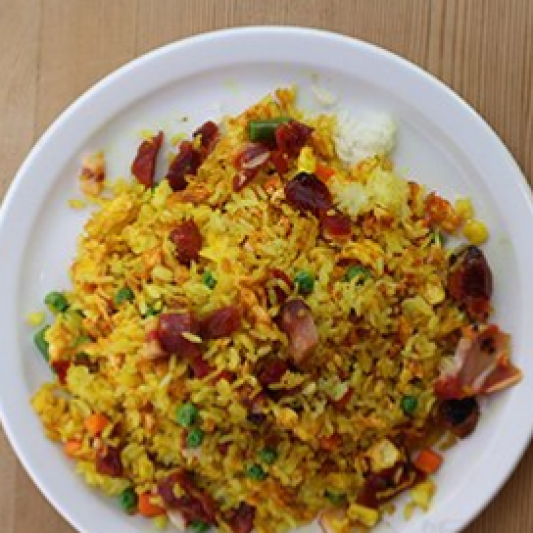 E02. BBQ Pork & Egg Fried Rice