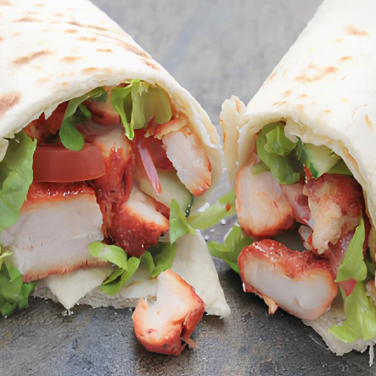 Chicken Tikka Kebab Naan Wrap