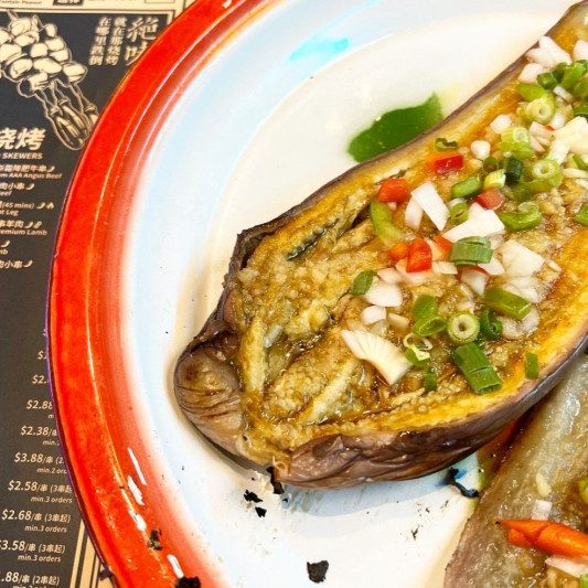 Eggplant with Garlic Sauce