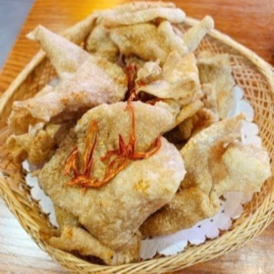 Deep-Fried Chicken Skin