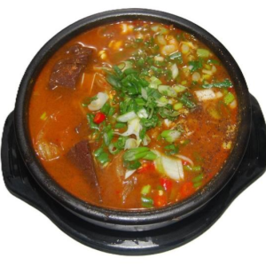 A2. Spicy Beef Blood Soup 선지 해장국