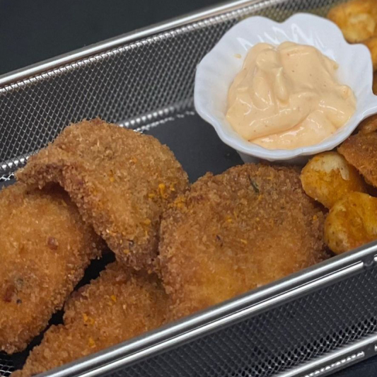 Fish Amritsari with Chilli Mayo