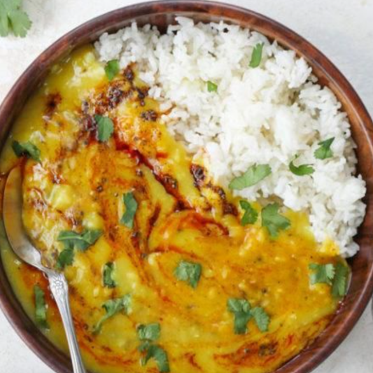 Yellow Dal Rice Bowl