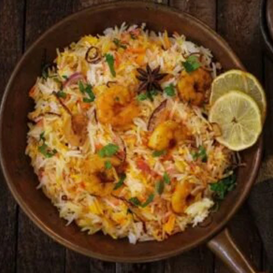 Vijayawada Shrimp Dum Biryani
