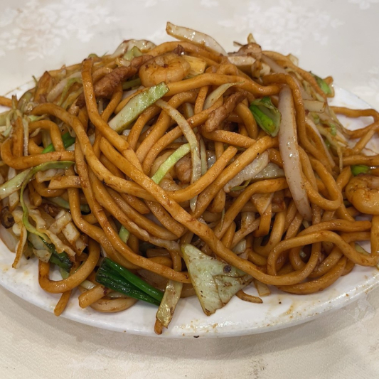 160.	Fried Shanghai Noodles 上海粗炒