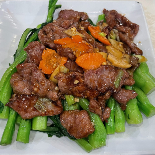 71. Stir-Fried Beef with Vegetables 菜遠牛肉