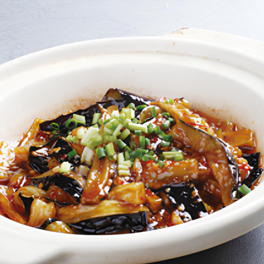 165. Spicy Eggplant with Pork in Clay Pot 魚香茄子煲