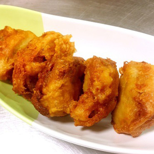 A5. Deep-Fry Lotus Root with Pork Filling 莲藕盒子