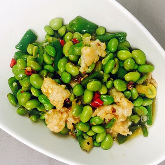 M31. Chicken with Green Soybean Stir-Fry 鸡肉炒毛豆仁