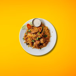 Chicken Biryani with Salad & Raita